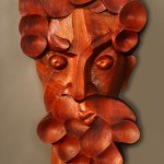 Iago - Wood sculpture by Santa Fe Sculptor Richard Knox