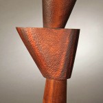 Mark Goodwin - Mahogany Wood sculpture by Santa Fe Sculptor Richard Knox