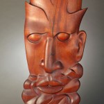 Oberon - Mahogany Wood Sculpture by Santa Fe Sculptor Richard Knox