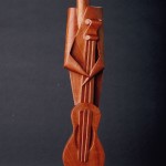 The Guitar Player - Sculpture by Santa Fe artist Richard Knox