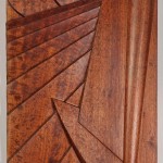 Heading Out - - Sapele wood sculpture by Santa Fe sculptor Richard Knox
